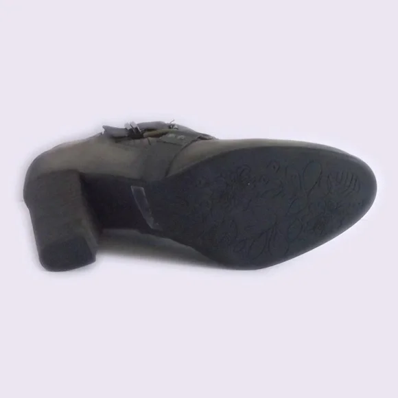 Clarks Indigo Grey Nubuck Leather Booties Size 10 - Picture 8 of 8